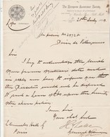 Royaume Uni Facture Lettre Illustrée 28/7/1869 The European Assurance Society LONDON - Regno Unito