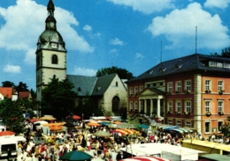 Detmold, Markt, Marktstände, Städtische Sparkasse, Ca. 70er/80er Jahre - Detmold