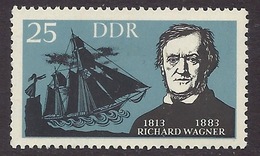 Germany DDR 1963 - Personality, Richard Wagner, Sailing Ship, MNH - Ongebruikt