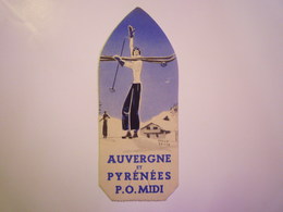 GP 2019 - 574   Joli   MARQUE-PAGES  " AUVERGNE Et PYRENEES  P.O. MIDI "   XXXX - Bladwijzers