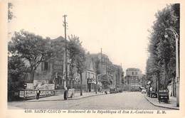 92-SAINT-CLOUD- BOULEVARD DE LA REPUBLIQUE ET RUE A.COUTUREAU - Saint Cloud