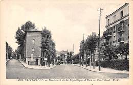92-SAINT-CLOUD- BOULEVARD DE LA REPUBLIQUE ET RUE A.COUTUREAU - Saint Cloud
