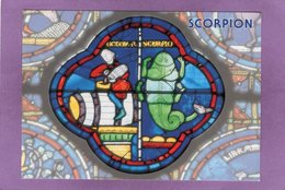 28 Détail D'un Vitrail De La Cathédrale De Chartres  Signe Du Zodiaque Scorpion - Astrologie