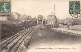 92-SAINT-CLOUD- CÔTEAUX- LA GARE ET LE BOULEVARD SENARD - Saint Cloud