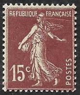 FRANCE  1924-26 -  Y&T 189  -  Semeuse 15c -  NEUF** - 1906-38 Säerin, Untergrund Glatt