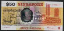 SINGAPORE  P31 50 DOLLARS  1990 #D     XF-AU - Singapour