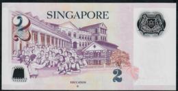 SINGAPORE  P46h 2 DOLLARS  2017 #6PN  1 Hollow Star  XF NO P.h. - Singapur