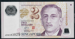 SINGAPORE  P46e 2 DOLLARS  2011 #4DN  2 Triangles  XF-AU - Singapore