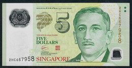 SINGAPORE  P47a 5 DOLLARS  2007 #2HC  N0 Symbol VF NO P.h; - Singapur