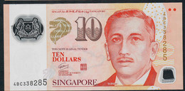 SINGAPORE  P48f 10 DOLLARS  2012 #4BC  1 Diamond  VF NO P.h. - Singapore