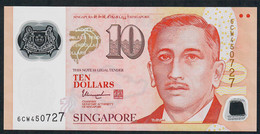 SINGAPORE  P48m  10 DOLLARS  2018 ?  #6CW  1 Inverted Triangle  AU- - Singapour