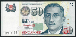 SINGAPORE  P49h  50 DOLLARS  2015   #5DF   1 Star   XF  NO P.h. - Singapur