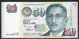 SINGAPORE  P49i  50 DOLLARS  2017   #5GW   2 Stars   XF  NO P.h. - Singapur