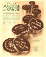 PUB  BONBONS   " MARQUISE De SEVIGNE "   1931 ( 6 ) - Chocolat