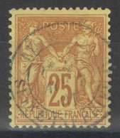 France - Sage - YT 92 Oblitéré - 1876-1898 Sage (Type II)