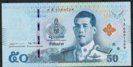 THAILAND P136a 50 BAHT 6.4.2018 Signature 87  #1A  UNC. - Tailandia