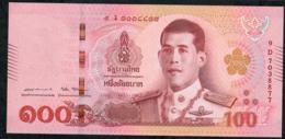 THAILAND P137b 100 BAHT 28.7.2018 Signature 87  #9D  UNC. - Thaïlande