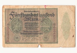 Allemagne Billet De 500000 Marks - Colecciones