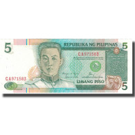 Billet, Philippines, 5 Piso, KM:168d, NEUF - Philippines