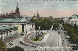 61-146 Austria Wien Vienna Ringstrasse Parliament Townhall Sent To Sweden Stockholm 1963 - Ringstrasse