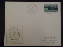 Nouvelle-caledonie Lettre De Noumea 1958 Pour Paris - Briefe U. Dokumente