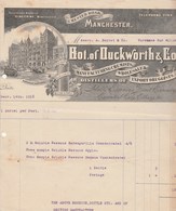 Royaume Uni Facture Illustrée 14/12/1916 DUCKWORTH Distillers Huile Essentielle De Fruits MANCHESTER - United Kingdom