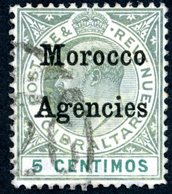 Morocco Agencies 1905 SG24 5c Gry Grn & Bl Grn SC27 Used - Oficinas En  Marruecos / Tanger : (...-1958