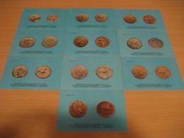BARCELONA 1980 Semana Numismatica Cancel 10 Set Post Card Monedas Moneda SPAIN Coin Coins Numismatics Numismatique - Münzen