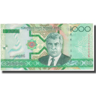 Billet, Turkmanistan, 1000 Manat, KM:20, NEUF - Turkménistan