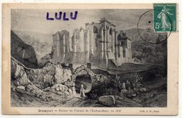 DEPT 89 : édit. J D , Sens : Dixmont Ruines Du Prieuré De L Enfourchure En 1826 - Dixmont