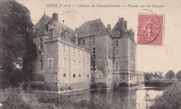 37. CLERE LES PINS. CPA. CHÂTEAU DE CHAMPCHEVRIER. FAÇADE SUR LES DOUVES  ANNEE 1905+TEXTE - Cléré-les-Pins