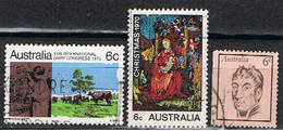 AUSTRALIA 275 //  YVERT 421, 425, 426 //  1970 - Usati