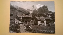 CARTOLINA POSTCARD SVIZZERA HELVETIA 1956 VIAGGIATA BOSCO GURIN BOLLO SERIE COMPLETA ALPINE POST 1953 - Bosco/Gurin