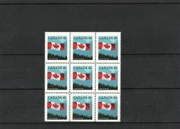 Canada -1990- Michel # 1212 A+D - Block Of 9 - MNH (**) - Single Stamps