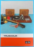 YUGOSLAVIA GRAMOPHONE "TRUBADUR" Orig. Vintage Sales Prospectus RIZ - Iskra * Phonograph Grammophon Grammofono Gramophon - Autres Appareils