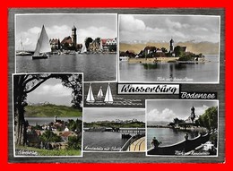 CPSM/gf WASSERBURG (Allemagne)   Multivues...I0808 - Wasserburg (Bodensee)