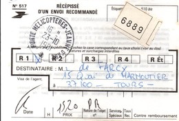 Porte Hélicoptères Jeanne D'Arc 1981 - Récépissé D'envoi Recommandé - Seepost