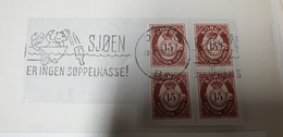 "The Lake Is Not A Garbage Can" Sjoen Er Ingen Søppelkasse Norway Norge Oslo 1965 Cancel Cancellation - Umweltverschmutzung