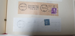 2 Fragments Postgiro Norway Norge 1961 1967 Oslo Cancel Cancellation - Brieven En Documenten