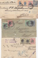 LETTRE. COVER. 3 X FRONT. BRASIL TO SWISS - Brieven En Documenten