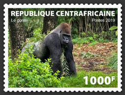 Central Africa. 2019 Herd Of Elephants. (local04a)  LOCAL ISSUE - Gorilla