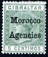 Morocco Agencies 1898 SG1 5c Grn SC1 Used - Oficinas En  Marruecos / Tanger : (...-1958
