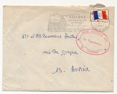 FM Drapeau Sur Enveloppe OMEC Taverny (Val D'Oise) / Base Aérienne 921 95 TAVERNY - Le Vaguemestre - Military Postage Stamps