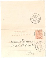 MERS Somme Carte Lettre Entier 15 C Mouchon Orange Millésime 116 Ob 4 07 1901 Dest Nimes Gard Yv 117-CL1 Storch MOU B1 - Cartoline-lettere