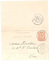 MERS Somme Carte Lettre Entier 15 C Mouchon Orange Millésime 116 Ob 4 07 1901 Dest Nimes Gard Yv 117-CL1 Storch MOU B1 - Letter Cards
