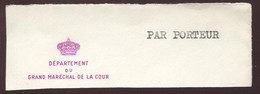 1960 "Fragment"  En-tête   Département Du Grand Maréchal De La Cour - Privados & Locales [PR & LO]