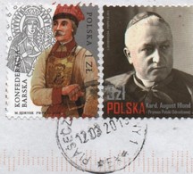 Poland 2019, Piaseczno. Kardinal August Hland And Konfederacia Barska Stamps On Cover To U.K. - Interesting - Lettres & Documents