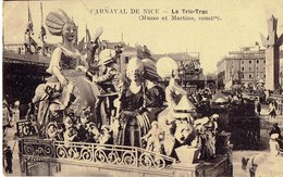 Cpa Carnaval De Nice Le Tric Trac,éditeur Adia ,Musso Et Martino Constructeur. - Karneval