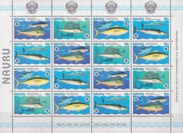 Nauru SG 458-461 1997 WWF Fish, Sheetlet, Mint Never Hinged - Nauru