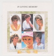 Nauru SG 477-482 1998 Princess Diana, Sheetlet, Mint Never Hinged - Nauru